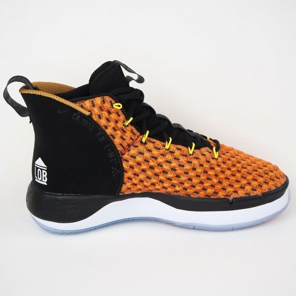 Nike Alphadunk Basketball Men's Shoes Orange Black - Picture 4 of 12